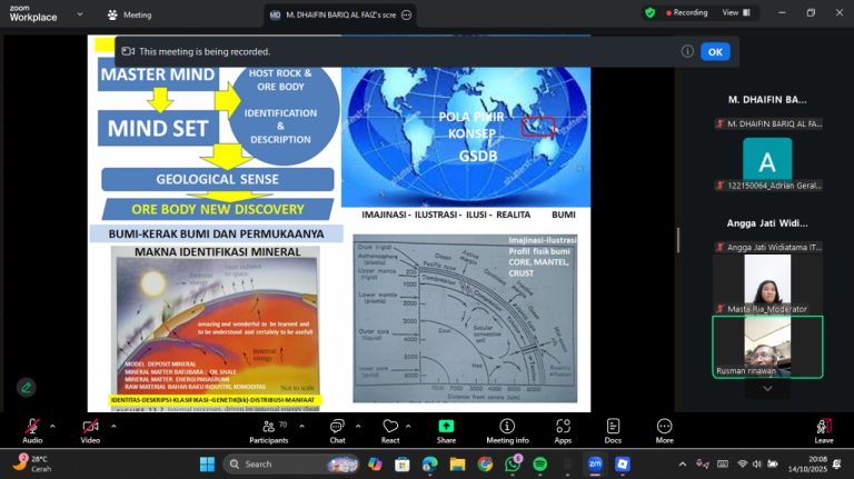 Studium Generale Bersama Ir. Rusman Rinawan Tentang Selayang Pandang Makna Identifikasi Mineral